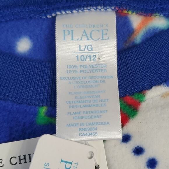 NWT Children's Place Snowman Pajama Top, L - Picture 2 of 4